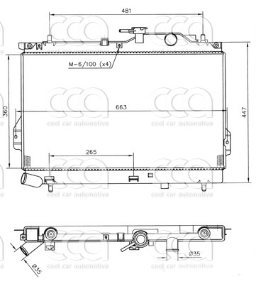 Radiateuren PW - Vrachtwagens Radiateur Hyundai Matrix 09>