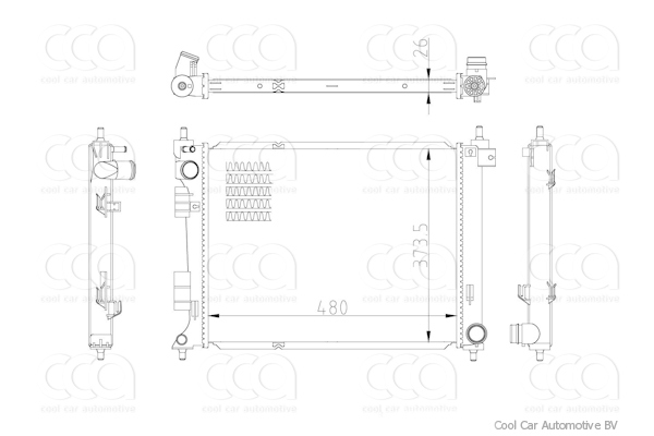 Radiateuren PW - Vrachtwagens Radiateur Hyundai i20 01>