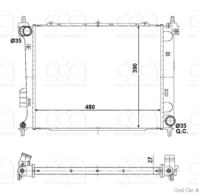Radiateuren PW - Vrachtwagens Radiateur Hyundai i20 09>