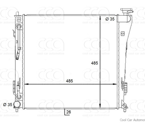 Radiateuren PW - Vrachtwagens Radiateur Hyundai i40 07>