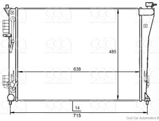 Radiateuren PW - Vrachtwagens Radiateur Hyundai i40 06>