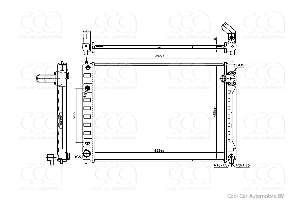 Radiateuren PW - Vrachtwagens Radiateur Infiniti M Series 09>
