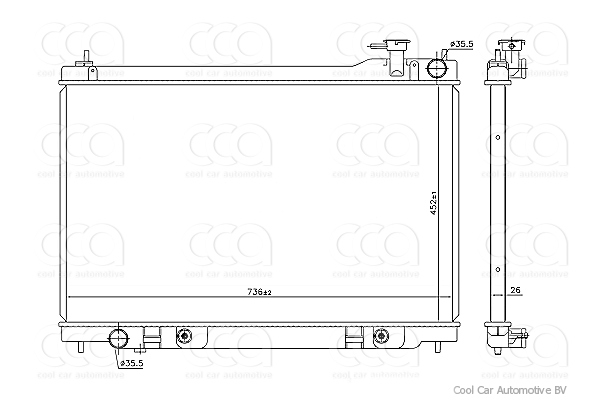 Radiateuren PW - Vrachtwagens Radiateur Infiniti FX Series 11>