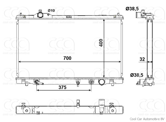 Radiateuren PW - Vrachtwagens Radiateur Lexus ISF 04>