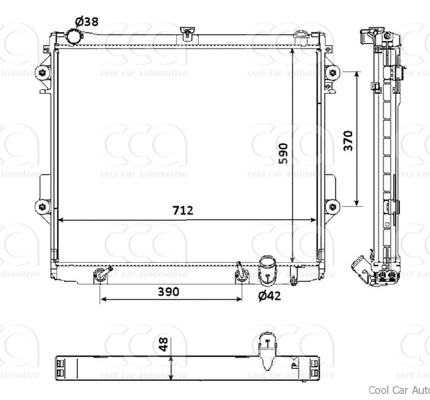 Radiateuren PW - Vrachtwagens Radiateur Lexus LX 12>