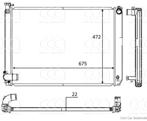 Radiateuren PW - Vrachtwagens Radiateur Lexus RX 01>