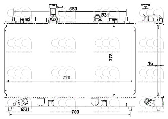 Radiateuren PW - Vrachtwagens Radiateur Mazda 6 06>