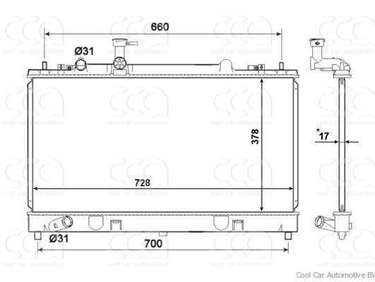 Radiateuren PW - Vrachtwagens Radiateur Mazda 6 02>
