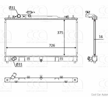 Radiateuren PW - Vrachtwagens Radiateur Mazda 6 04>