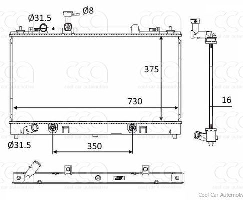 Radiateuren PW - Vrachtwagens Radiateur Mazda 6 08>