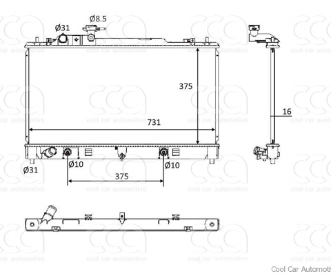 Radiateuren PW - Vrachtwagens Radiateur Mazda 6 12>