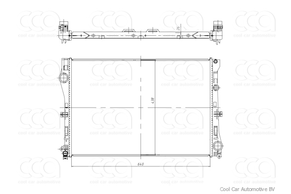 Radiateuren PW - Vrachtwagens Radiateur MB CLS-Series 06>