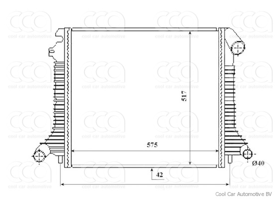 Radiateuren PW - Vrachtwagens Radiateur MB Atego-Series 98>