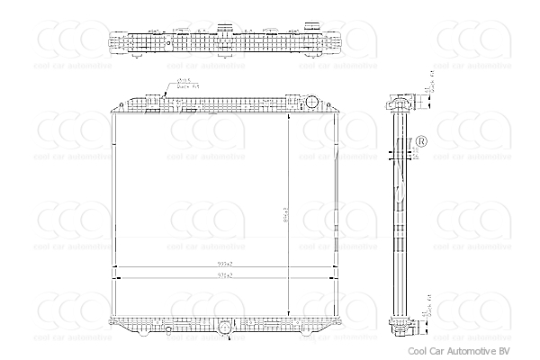 Radiateuren PW - Vrachtwagens Radiateur Mercedes Actros-Series 11>