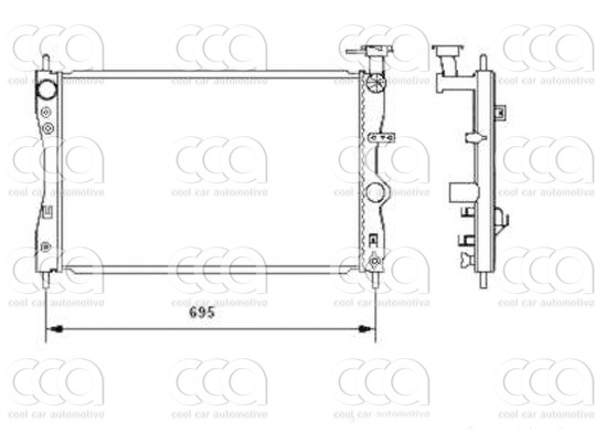 Radiateuren PW - Vrachtwagens Radiateur Mitsubishi Colt 04>