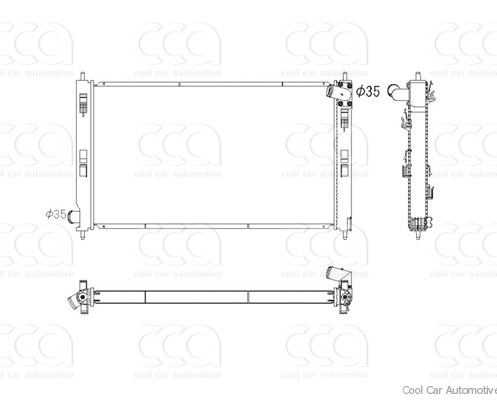 Radiateuren PW - Vrachtwagens Radiateur Mitsubishi Outlander 06>