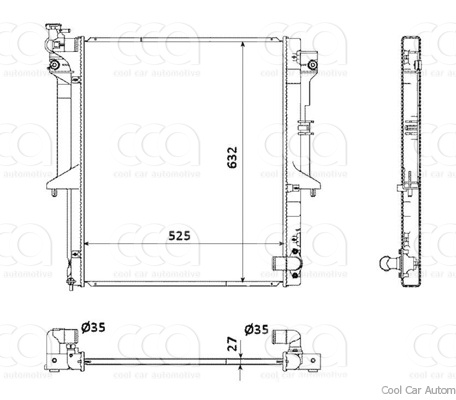 Radiateuren PW - Vrachtwagens Radiateur Mitsubishi L200 11>