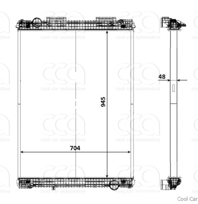 Radiateuren PW - Vrachtwagens Radiateur MAN E2000 95>