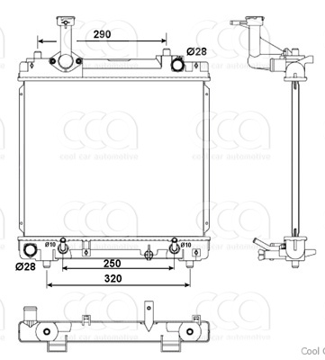Radiateuren PW - Vrachtwagens Radiateur Nissan Pixo 04>