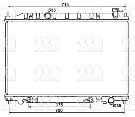 Radiateuren PW - Vrachtwagens Radiateur Nissan Murano 06>