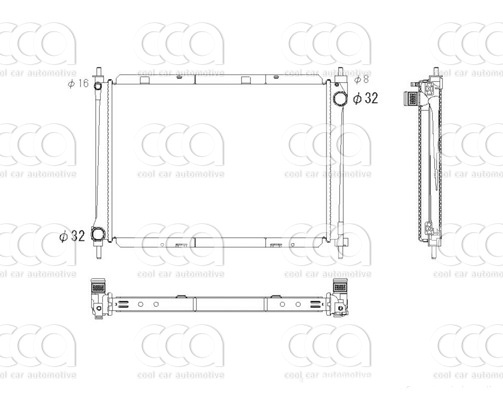 Radiateuren PW - Vrachtwagens Radiateur Nissan Micra 08>