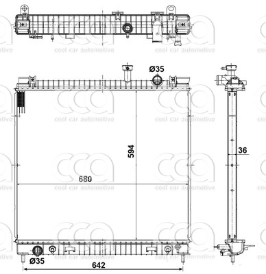 Radiateuren PW - Vrachtwagens Radiateur Nissan Armada 06>