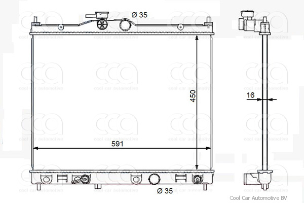 Radiateuren PW - Vrachtwagens Radiateur Nissan NV200 11>