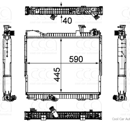 Radiateuren PW - Vrachtwagens Radiateur Nissan Atleon 04>