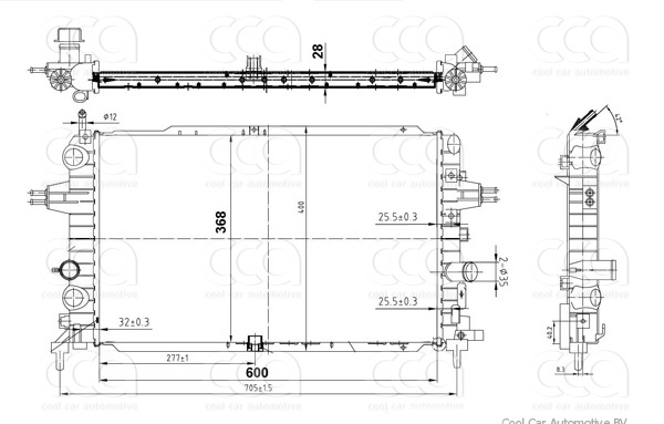 Radiateuren PW - Vrachtwagens Radiateur Opel Astra 04>
