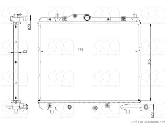 Radiateuren PW - Vrachtwagens Radiateur Opel Agila 02>