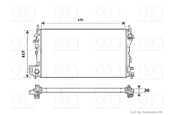 Radiateuren PW - Vrachtwagens Radiateur Opel Vectra C 3.0 CDTI 03-