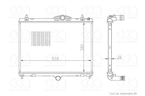 Radiateuren PW - Vrachtwagens Radiateur Peugeot 508 08>