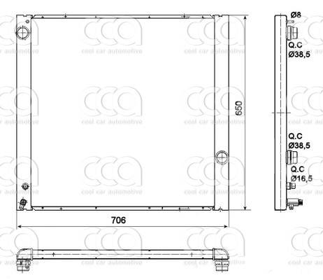 Radiateuren PW - Vrachtwagens Radiateur Land Rover Range Rover 05>