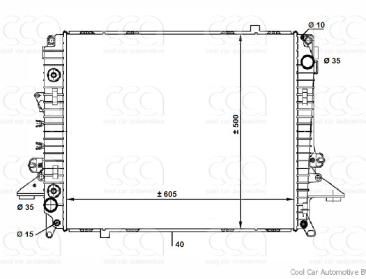 Radiateuren PW - Vrachtwagens Radiateur Land Rover Discovery 10>