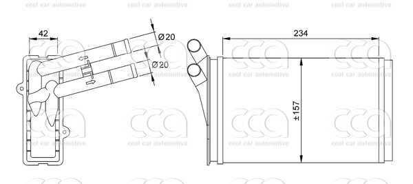 Kachelradiateur Kachelradiateur Audi 80/90/Coupe/cabrio