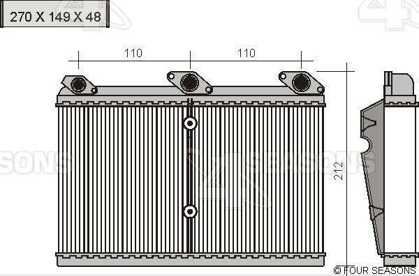 Kachelradiateur Kachelradiateur BMW E31/E32/E34