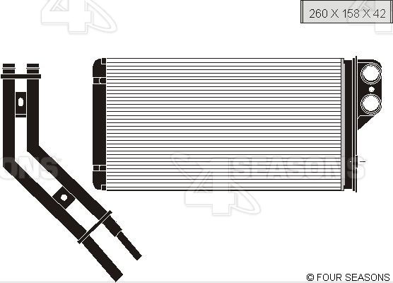 Kachelradiateur Kachelradiateur Renault Megane Scenic