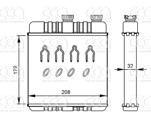 Kachelradiateur Kachelradiateur Opel Zafira (Behr)