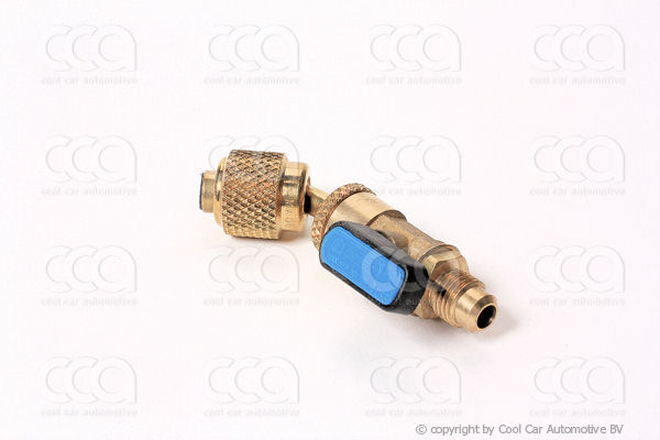 Werkplaatsuitrusting KOGEL KRAAN VULSLANG KNOP BLAUW