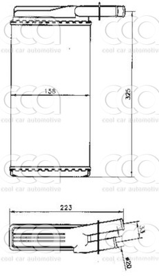 Kachelradiateur Kachelradiateur Lancia Kappa/Alfa 166