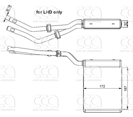 Kachelradiateur Kachelradiateur Ford/Volvo 04>