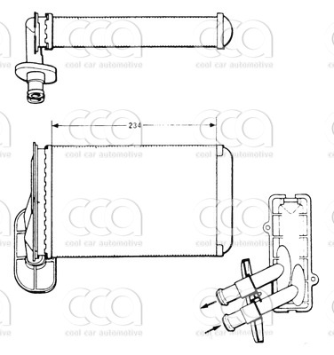 Kachelradiateur Kachelradiateur VW Golf3 LHD